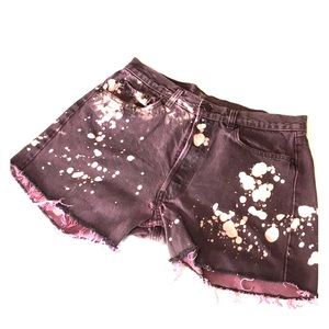 Vintage Levi’s Jeans CutOff Shorts Bleach Splatter